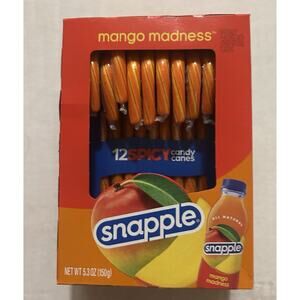 Snapple 12 Spicy Mango Madness Candy Canes